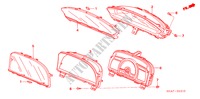 COMPONENTES INDICADORES(NS) para Honda CIVIC 1.8 LS 4 portas 6 velocidades manuais 2007