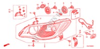 FAROL para Honda CIVIC 1.6 SE 4 portas 5 velocidades manuais 2007