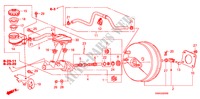 BOMBA PRINCIPAL TRAVOES/SERVO FREIO(LH) para Honda CIVIC 1.6 S 4 portas automática de 5 velocidades 2011