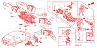 INTERRUPTOR COMBINADO(D.) para Honda CIVIC 1.8 VXI 4 portas automática de 5 velocidades 2010