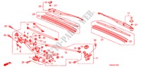 LIMPA PARA BRISAS(LH) para Honda CIVIC 1.8 ES 4 portas automática de 5 velocidades 2011