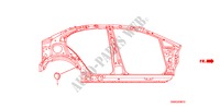 OLHAL(LATERAL) para Honda CIVIC 1.8 VXI 4 portas automática de 5 velocidades 2010
