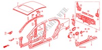 PAINEIS EXTERIOR/PAINEL TRASEIRO para Honda CIVIC 1.8 VXI 4 portas automática de 5 velocidades 2010