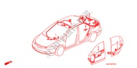 CABLAGEM(D.)(4) para Honda CIVIC HYBRID MX       ALCANTARA 4 portas totalmente automática CVT 2011