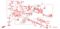 CAIXA DIRECCAO ASSISTIDA(EPS)(D.) para Honda CIVIC HYBRID MX 4 portas totalmente automática CVT 2010
