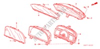 COMPONENTES INDICADORES(NS) para Honda CIVIC HYBRID MX 4 portas totalmente automática CVT 2010
