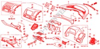 GUARNICAO PAINEL INSTRU.(LADO CONDUTOR)(D.) para Honda CIVIC HYBRID MXB 4 portas totalmente automática CVT 2011