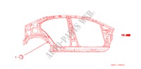 OLHAL(LATERAL) para Honda CIVIC HYBRID MX       ALCANTARA 4 portas totalmente automática CVT 2011
