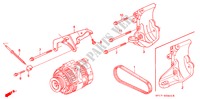 SUPORTE ALTERNADOR para Honda LEGEND COUPE LEGEND 2 portas automática de 4 velocidades 1993