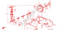 BOMBA PRINCIPAL TRAVOES/ SERVO FREIO(ABS)(D.) para Honda CIVIC CRX ESI 2 portas automática de 4 velocidades 1997