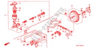 BOMBA PRINCIPAL TRAVOES/ SERVO FREIO(ABS)(LH) para Honda CIVIC CRX ESI 2 portas 5 velocidades manuais 1997