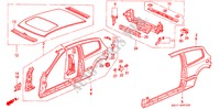ALTERNADOR(PAINEL EXTERNO) para Honda CIVIC LSI 3 portas automática de 4 velocidades 1993