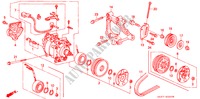AR CON.(COMPRESSOR) (SANDEN)('94) para Honda CIVIC ESI 3 portas automática de 4 velocidades 1994