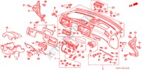 PAINEL INSTRUMENTOS(LH) para Honda CIVIC ESI 3 portas 5 velocidades manuais 1995