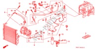 AR CONDICIONADO (MANGUEIRAS/TUBOS)(D.) para Honda CIVIC LSI 4 portas automática de 4 velocidades 1992