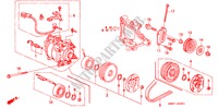 AR CONDICIONADO (COMPRESSOR)(HADSYS) para Honda CIVIC COUPE LSI 2 portas 5 velocidades manuais 1995