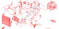 AR CONDICIONADO (MANGUEIRAS/TUBOS)(D.) para Honda CIVIC COUPE BASIC 2 portas automática de 4 velocidades 1995