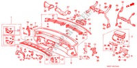 PAINEL INSTRUMENTOS(1) para Honda PRELUDE 2.3I 2 portas automática de 4 velocidades 1993