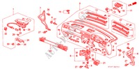 PAINEL INSTRUMENTOS(D.) para Honda CIVIC 1.8VTI 5 portas 5 velocidades manuais 1997