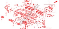 PAINEL INSTRUMENTOS(LH) para Honda CIVIC 1.4IS 5 portas automática de 4 velocidades 1997