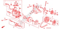 AR CONDICIONADO (COMPRESSOR) (SOHC) para Honda CIVIC 1.4I 5 portas 5 velocidades manuais 1999