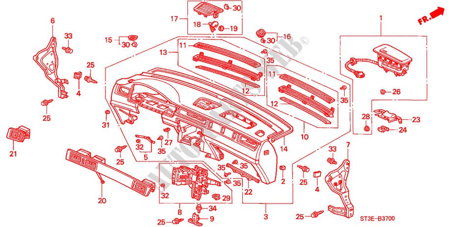 PAINEL INSTRUMENTOS(LH) para Honda CIVIC 1.4IS       L.P.G. 5 portas 5 velocidades manuais 1999