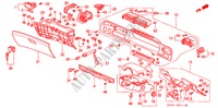 GUARNICAO PAINEL INSTRU.(D.) para Honda ACCORD COUPE 2.0ILS 2 portas automática de 4 velocidades 1994