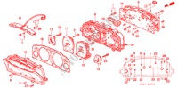 INSTRUMENTOS COMBINADOS (COMPONENTES) para Honda ACCORD COUPE 2.0I 2 portas automática de 4 velocidades 1997