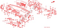 PAINEL INSTRUMENTOS(LH) para Honda ACCORD COUPE 2.0ILS 2 portas automática de 4 velocidades 1995