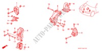 APOIOS MOTOR(MT) para Honda ACCORD AERODECK 2.0ILS 5 portas 5 velocidades manuais 1994