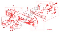 LUZ TRASEIRA (KE/KF/KG/KQ/KX) para Honda NSX NSX-T 2 portas 6 velocidades manuais 2000