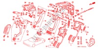 PEDAL(LH) para Honda NSX NSX 2 portas automática de 4 velocidades 1997