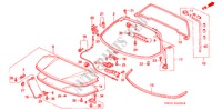 PORTA TRASEIRA/MOTOR TAMPA MANUTENCAO(NSX) para Honda NSX NSX 2 portas automática de 4 velocidades 2002