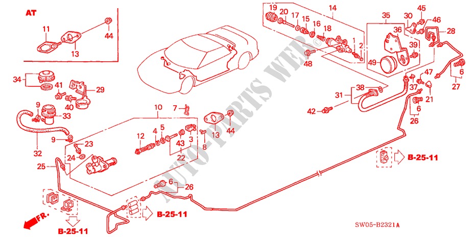 BOMBA PRINCIPAL EMBRAIA. (D.) para Honda NSX NSX 2 portas automática de 4 velocidades 2004