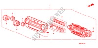 AR CONDICIONADO AUTO. CONTROLO(D.) para Honda CR-V EX 5 portas automática de 5 velocidades 2008