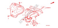 COLECTOR ESCAPE(2.4L) para Honda CR-V RV-I 5 portas 6 velocidades manuais 2008
