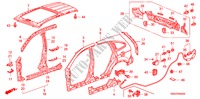 PAINEIS EXTERIOR/PAINEL TECTO para Honda CR-V DIESEL 2.2 SE 5 portas 6 velocidades manuais 2008