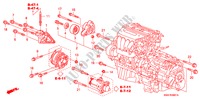 SUPORTE FIXACAO MOTOR (2.4L) para Honda CR-V EXECUTIVE 5 portas automática de 5 velocidades 2008