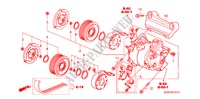 AR CONDICIONADO(2.4L)(COMPRESSOR) para Honda CR-V RVSI 5 portas automática de 5 velocidades 2009