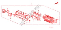 AUTO AIR CONDITIONERCONTROL(D.) para Honda CR-V EX 5 portas automática de 5 velocidades 2009