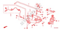 BRACO INFERIOR TRASEIRO para Honda CR-V DIESEL 2.2 EXECUTIVE 5 portas 6 velocidades manuais 2010