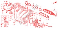 COLECTOR ADMISSAO(2.0L) para Honda CR-V EXECUTIVE 5 portas automática de 5 velocidades 2010