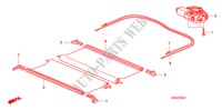 COMP. DO GUARDA SOL para Honda CR-V DIESEL 2.2 EXECUTIVE 5 portas automática de 5 velocidades 2010