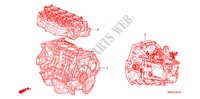CONJ. MOTOR/CONJ. CAIXA VELOCIDADES(2.0L) para Honda CR-V ELEGANCE/LIFESTYLE 5 portas 6 velocidades manuais 2010