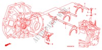 FORQUILHA/SUPORTE MUDANCAS(2.0L)(2.4L) para Honda CR-V EXECUTIVE 5 portas 6 velocidades manuais 2009
