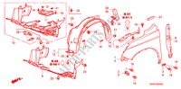 GUARDA LAMAS FRENTE para Honda CR-V DIESEL 2.2 COMFORT 5 portas 6 velocidades manuais 2010