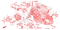 SUPORTE FIXACAO MOTOR(DIESEL)('09) para Honda CR-V DIESEL 2.2 EX 5 portas 6 velocidades manuais 2009