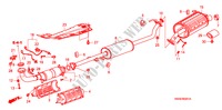 TUBO ESCAPE/SILENCIADOR(2.4L) para Honda CR-V ELEGANCE 5 portas 6 velocidades manuais 2010