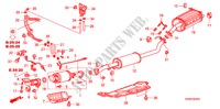 TUBO ESCAPE/SILENCIADOR(DIESEL)(2)('09) para Honda CR-V DIESEL 2.2 S&L PACK 5 portas 6 velocidades manuais 2009