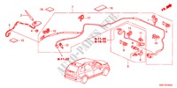 ANTENA(LH) para Honda CR-V ELEGANCE 5 portas 6 velocidades manuais 2011